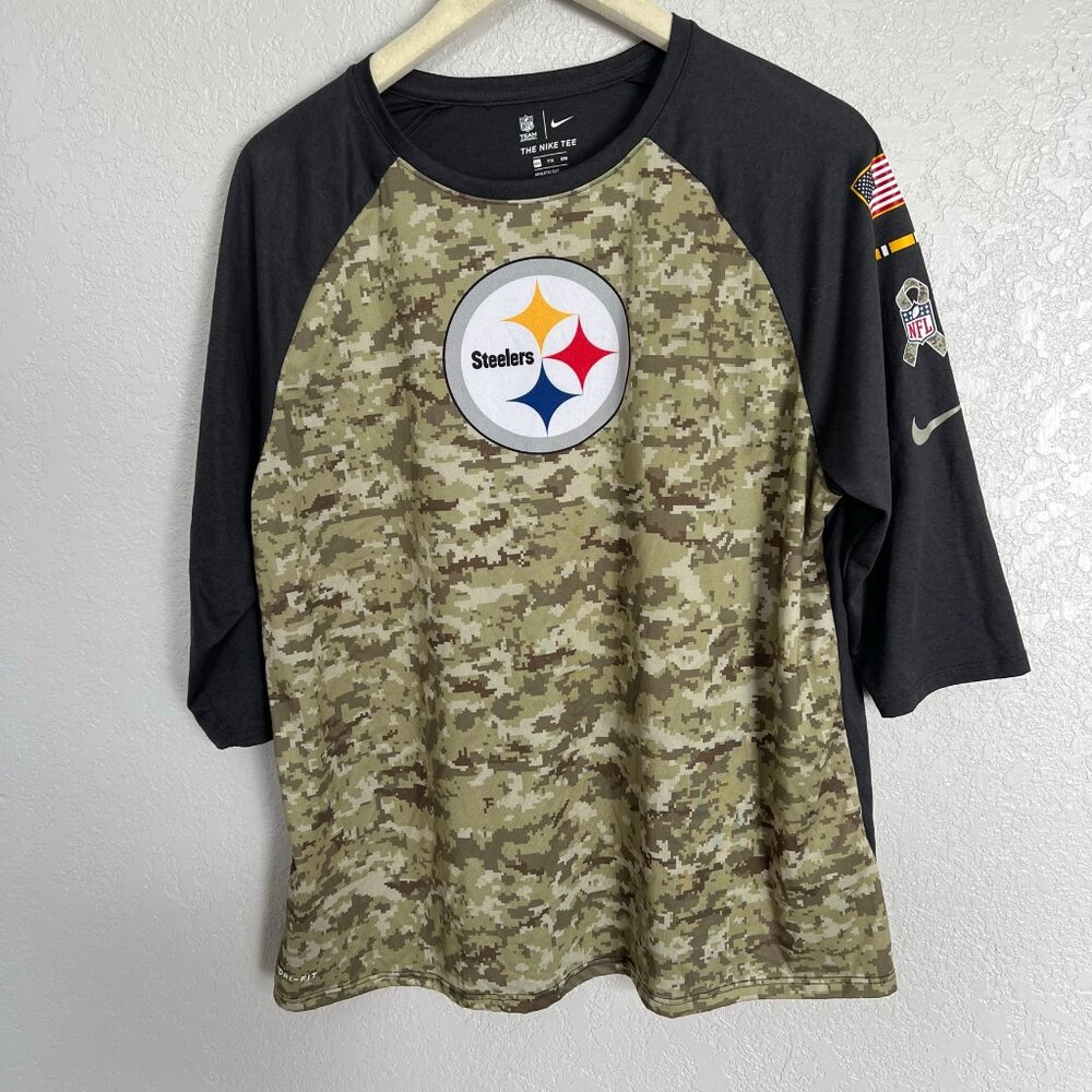 NFL Steelers Dri Fit Performance Shirt Military Service